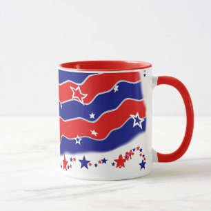 Caneca Bandeira dos Estados Unidos Monogrammed