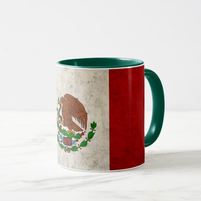 Caneca Bandeira mexicana (Frente Esquerda)