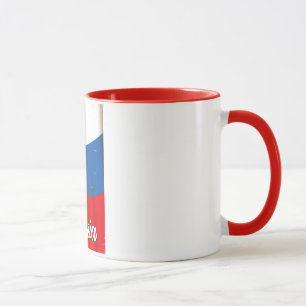 Caneca Bandeira Nacional da Rússia Rússia pôster de viage