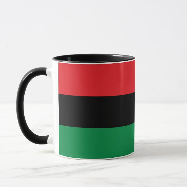 Caneca Bandeira Pan-Africana, Happy Kwanzaa (Esquerda)