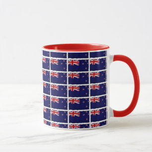 Caneca Bandeira Patriótica NZ da Nova Zelândia para Kiwis
