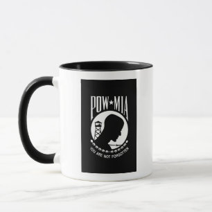 Caneca Bandeira POW MIA: Soldados desaparecidos da Guerra