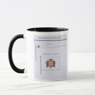 Caneca Bandeiras de Monaco, de um livro francês das
