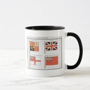Caneca Bandeiras marítimas britânicas, de um livro