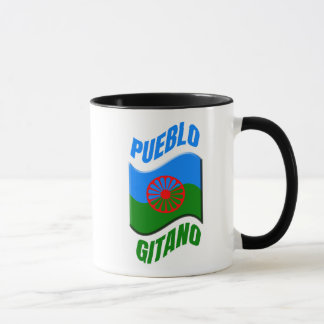 Caneca Bandera gitana. Taza original personalizada.