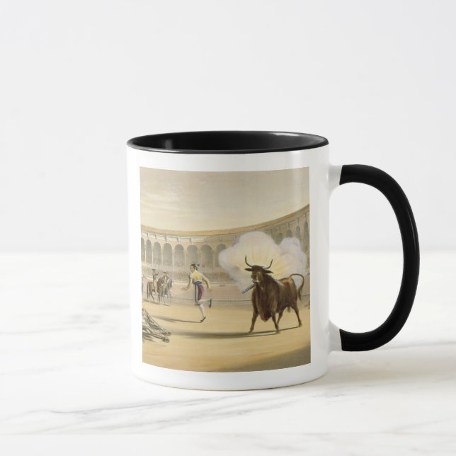 Caneca Banderillas de Fuego, 1865 (litho da cor) (Direita)