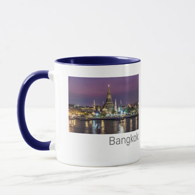 Caneca Bangkok Wat Arun Sunset BKK Tailândia Souvenir (Esquerda)