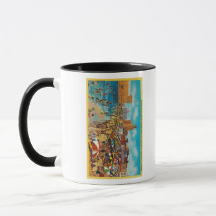 Caneca Banhando-se na lagoa, Long Beach