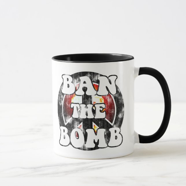 Caneca Banir a bomba (visto) (Direita)