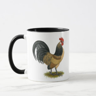 Caneca Bantam neerlandês:  Galo de Cail Azul