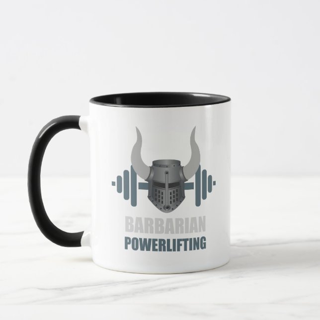 Caneca Barbarian Warrior Powerlifting Workout (Esquerda)