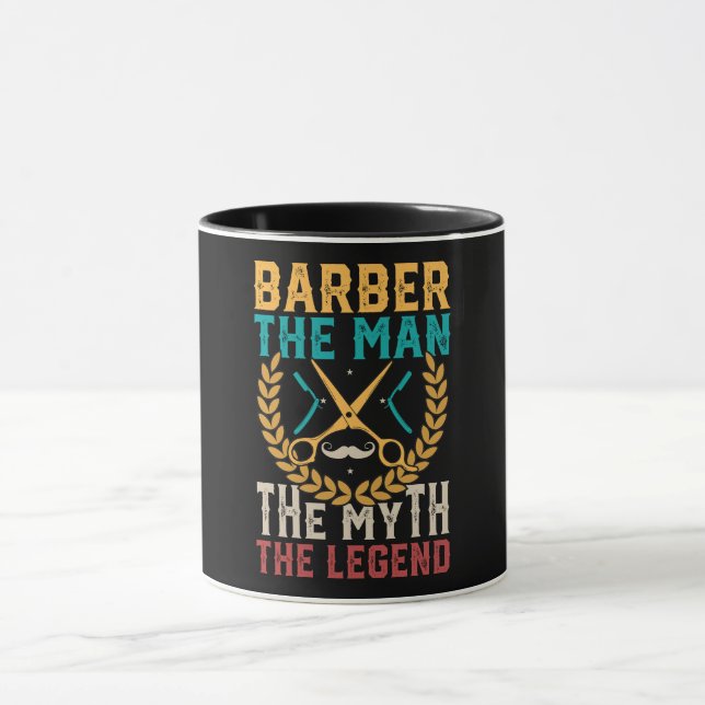 Caneca Barbeiro O Homem O Mito A Lenda (Centro)