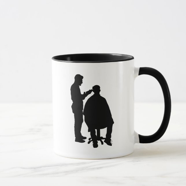 Caneca Barber Silhouette Mug Personalize com o nome (Direita)