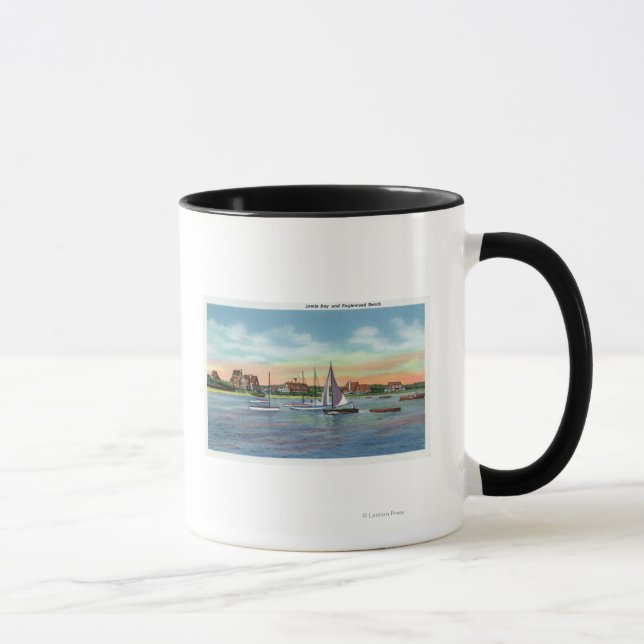 Caneca Barcos à vela na Baía de Lewis, Englewood Beach Vi (Direita)