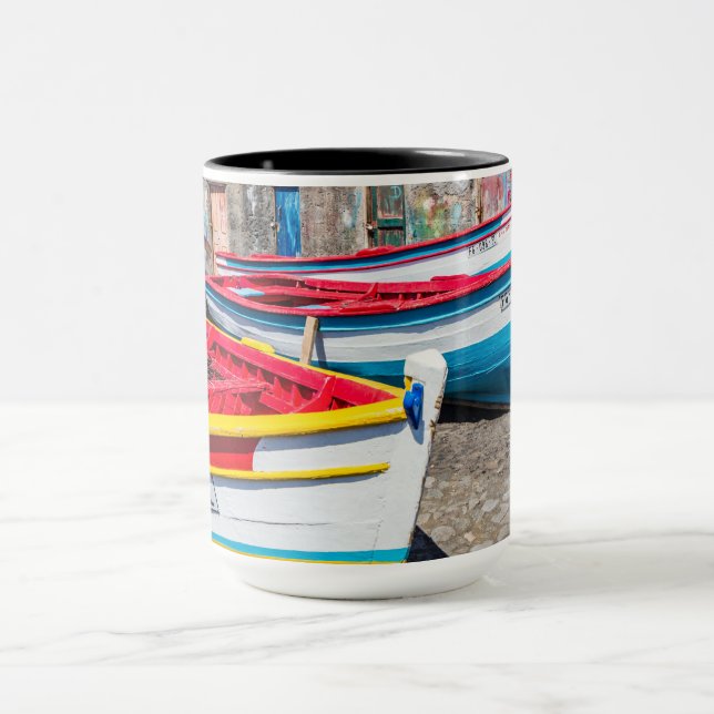 Caneca Barcos de Pesca Coloridos, Cabo Verde (Centro)