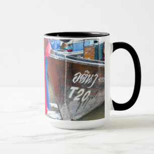 Caneca Barcos nas ilhas da phi da phi da praia ,