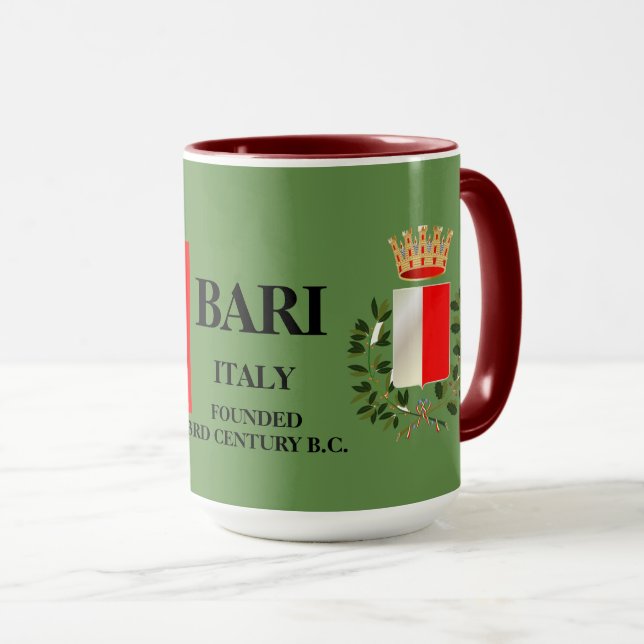 Caneca Bari Itália Caffee Mug (Frente Esquerda)