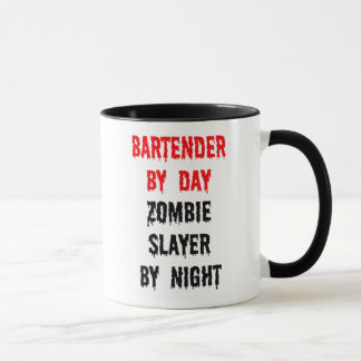 Caneca Barman por Dia Zombie Slayer por Noite