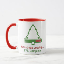 Caneca Barra de Carregamento de Natal – Férias Divertidas