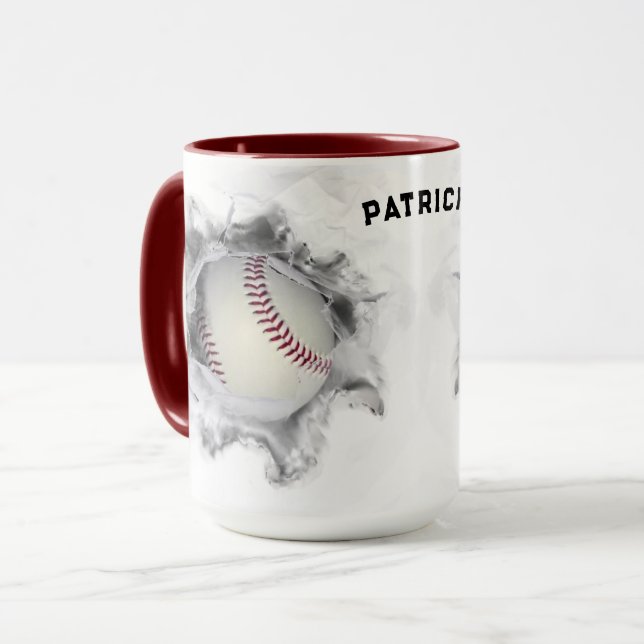 Caneca Baseball Personalizado (Frente Esquerda)