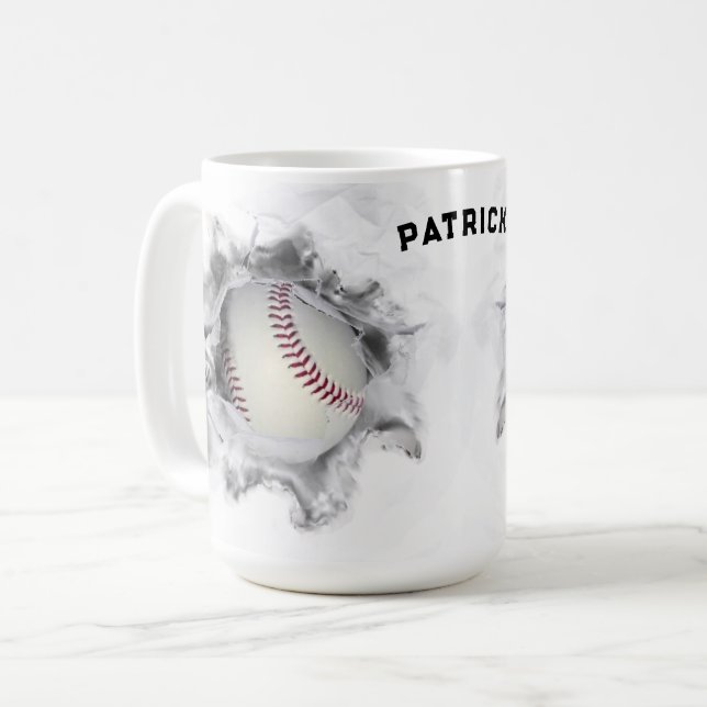 Caneca Baseball Personalizado (Frente Esquerda)