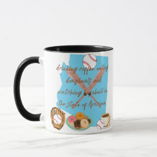 Caneca Basebol, café e donuts no Arizona