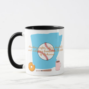 Caneca Basebol, café e donuts no Arkansas