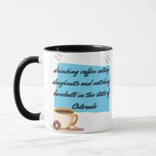Caneca Basebol, café e donuts no Colorado