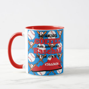 Caneca Basebol e Café na Virgínia