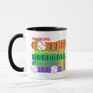 Caneca Basebol e Café no Oregon