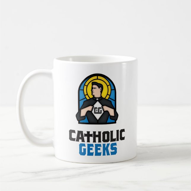 Caneca básica dos geeks católicos (Esquerda)