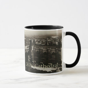 Caneca Basílica do cartão de Lyon France de Fourviere