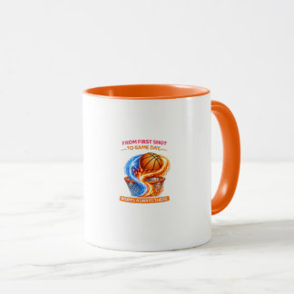 Caneca Basketball Mom Mug – She’s Behind Every Shot Mom’s