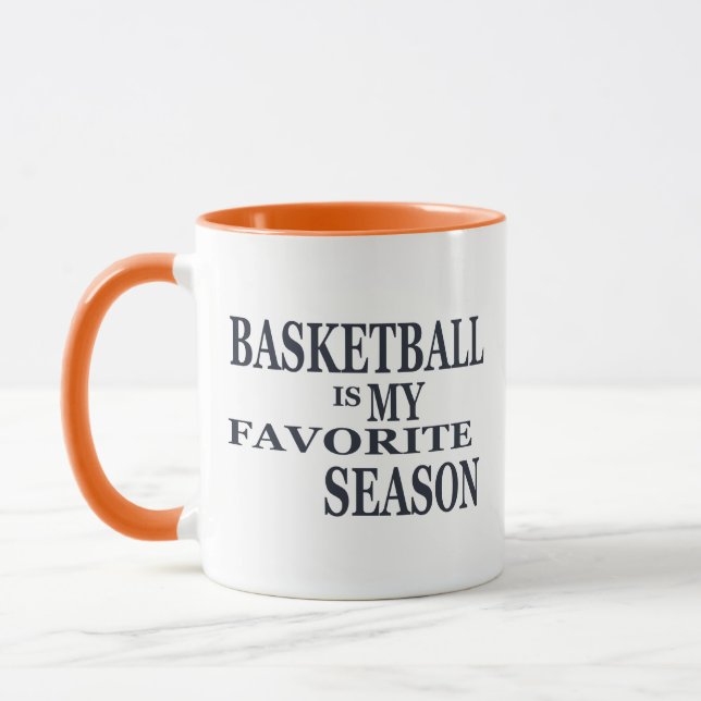 Caneca Basquete é minha estação favorita com bola azul (Esquerda)