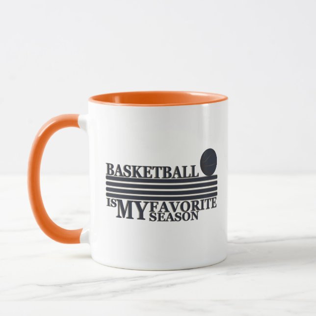 Caneca Basquete é minha estação favorita com bola azul (Esquerda)