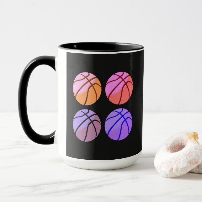Caneca Basquete Pop Art (Com Donut)