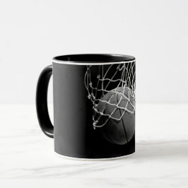 Caneca Basquete preto e branco