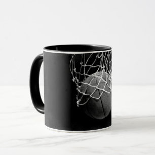 Caneca Basquete preto e branco
