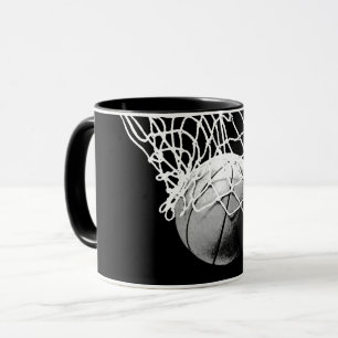 Caneca Basquete preto e branco