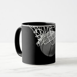 Caneca Basquete preto e branco