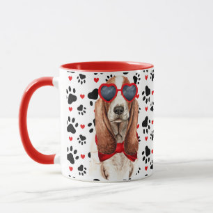 Caneca Basset Hound Love Engraçado Dog Lover