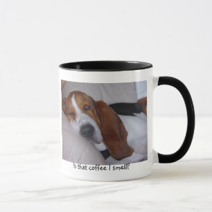Caneca Basset Hound sonolento
