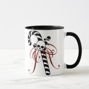 Caneca Bastão de doces do crânio