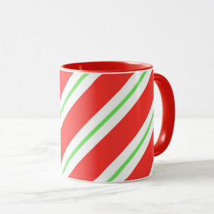 Caneca Bastão dos Caneca-Doces do Natal listrado