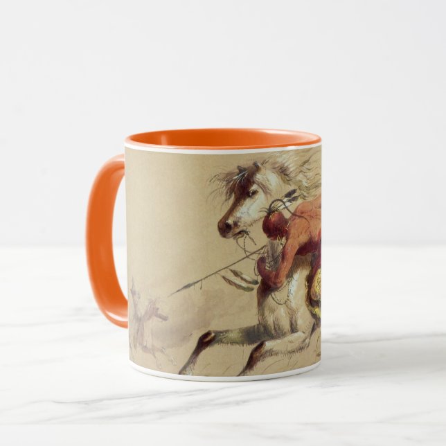 Caneca Batalha De Blue Water Creek Por Alfred Jacob Mille (Frente Esquerda)