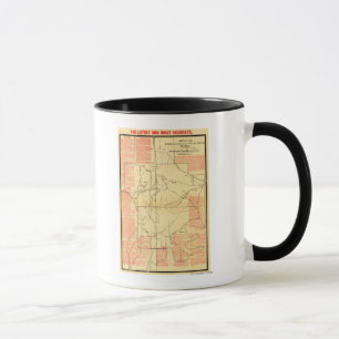 Caneca Batalha de Chickamauga - mapa panorâmico 2 da