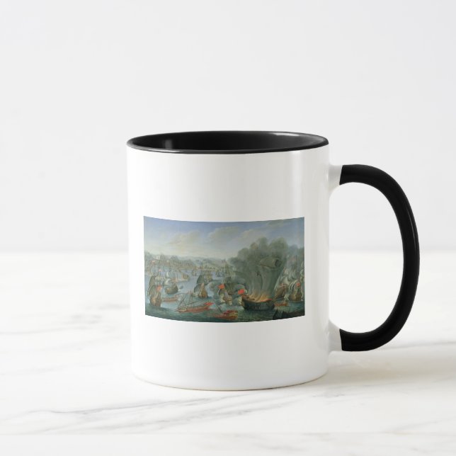 Caneca Batalha naval com a frota espanhola (Direita)