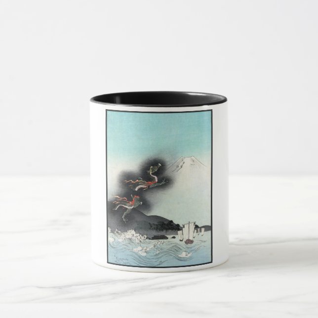 Caneca Batalha Naval da Fúria do Dragão pelo Monte Fuji,  (Centro)