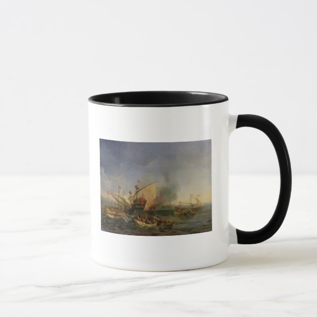 Caneca Batalha naval de Episkopi em 1323, 1841 (Direita)