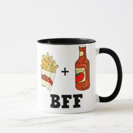 Caneca Batatas fritas & ketchup BFF